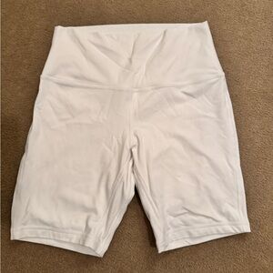 lululemon athletica White Bike Shorts